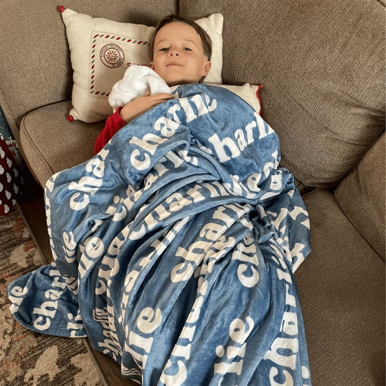 Personalized Super Soft Name Family Blanket