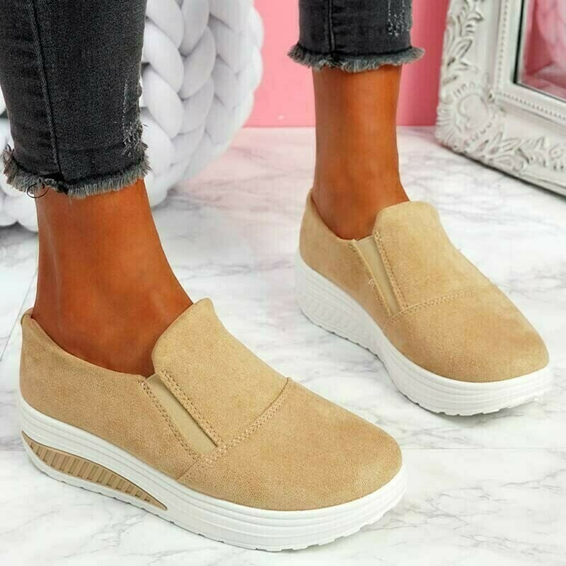 Woman Round toe Knitted Bow Loafers