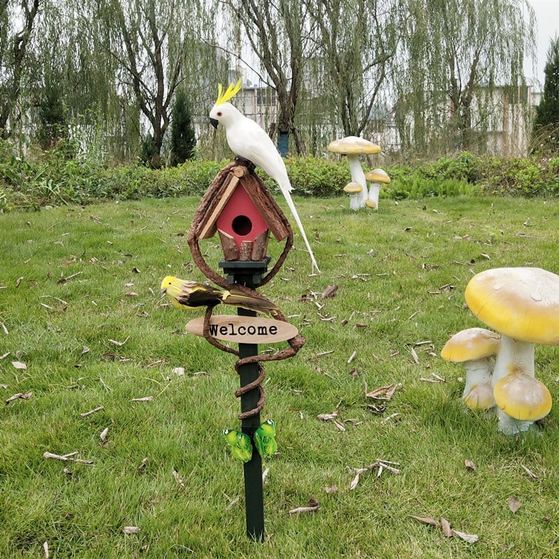 💥WOODEN ART💥Birdhouse Garden Decor