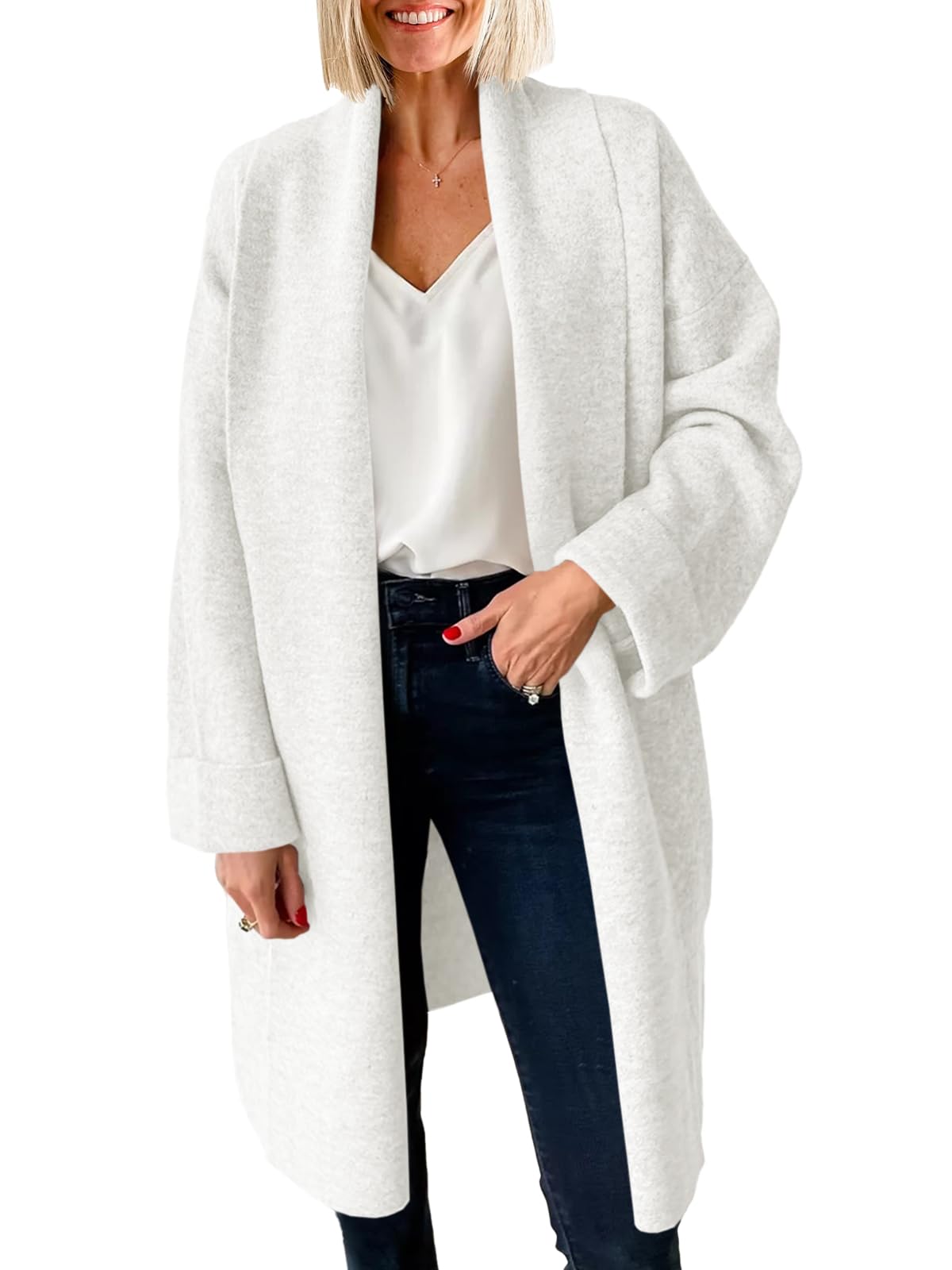 Women's Long Cardigan Sweater Knitted Coat