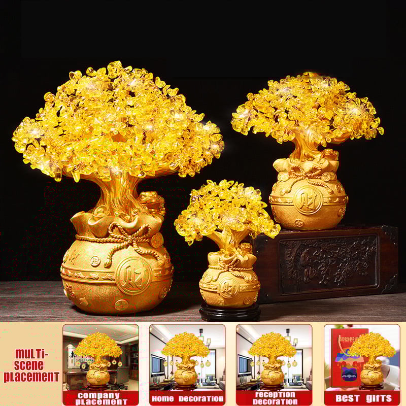 ☘Crystal Citrine Crystal Money Tree