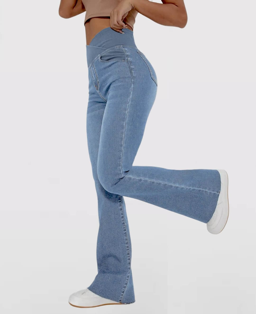 🔥Stretchy Jeans High Waisted Crossover