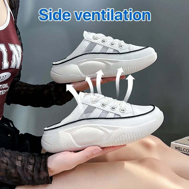 WOMEN'S CLOSED TOE HALF SLIPPERS