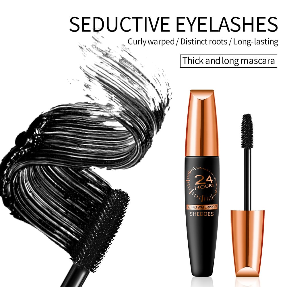 💗4D Waterproof Silk Fiber Thick Lengthening Mascara