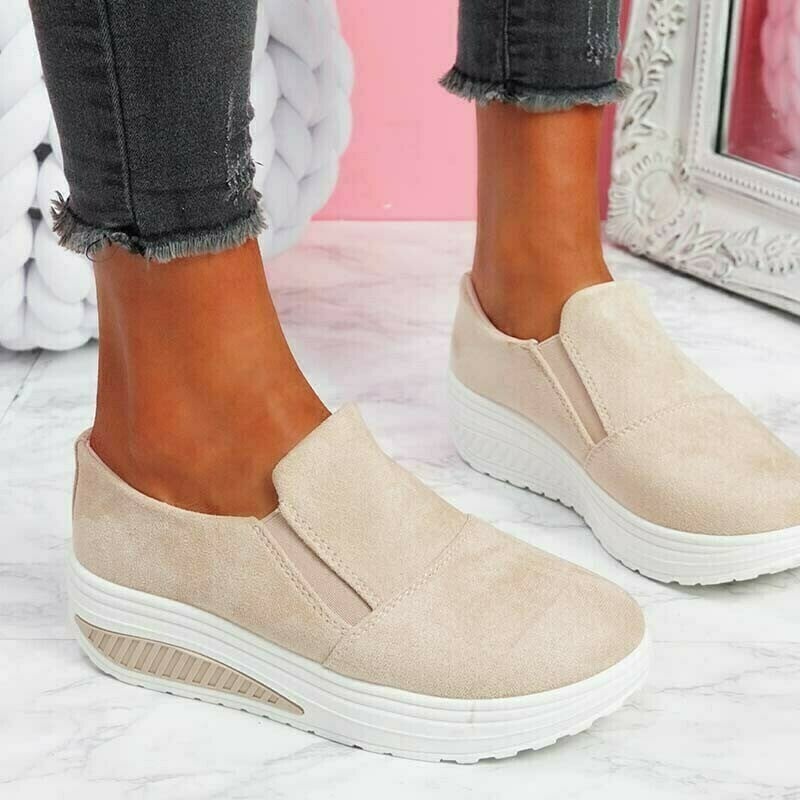 Woman Round toe Knitted Bow Loafers