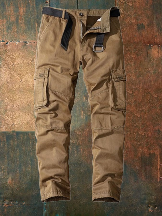 Men's Retro Casual Straight Overalls