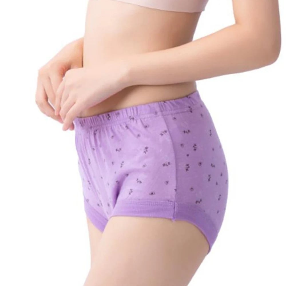 New High-Waist Ladies Cotton Panties Plus Sizes