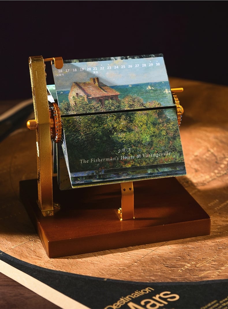 2024 Hand Remote Mechanical Calendar🔥