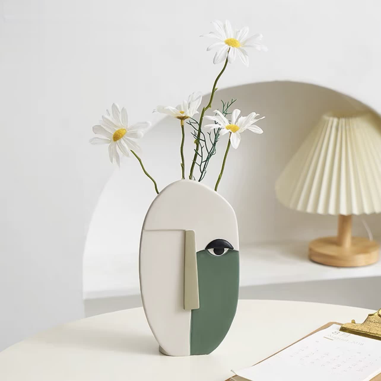 Abstract Human Face Vase