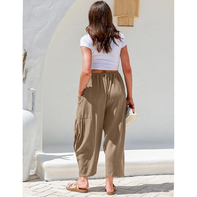 ☀️Women's Linen Wide Leg Pants with Pockets