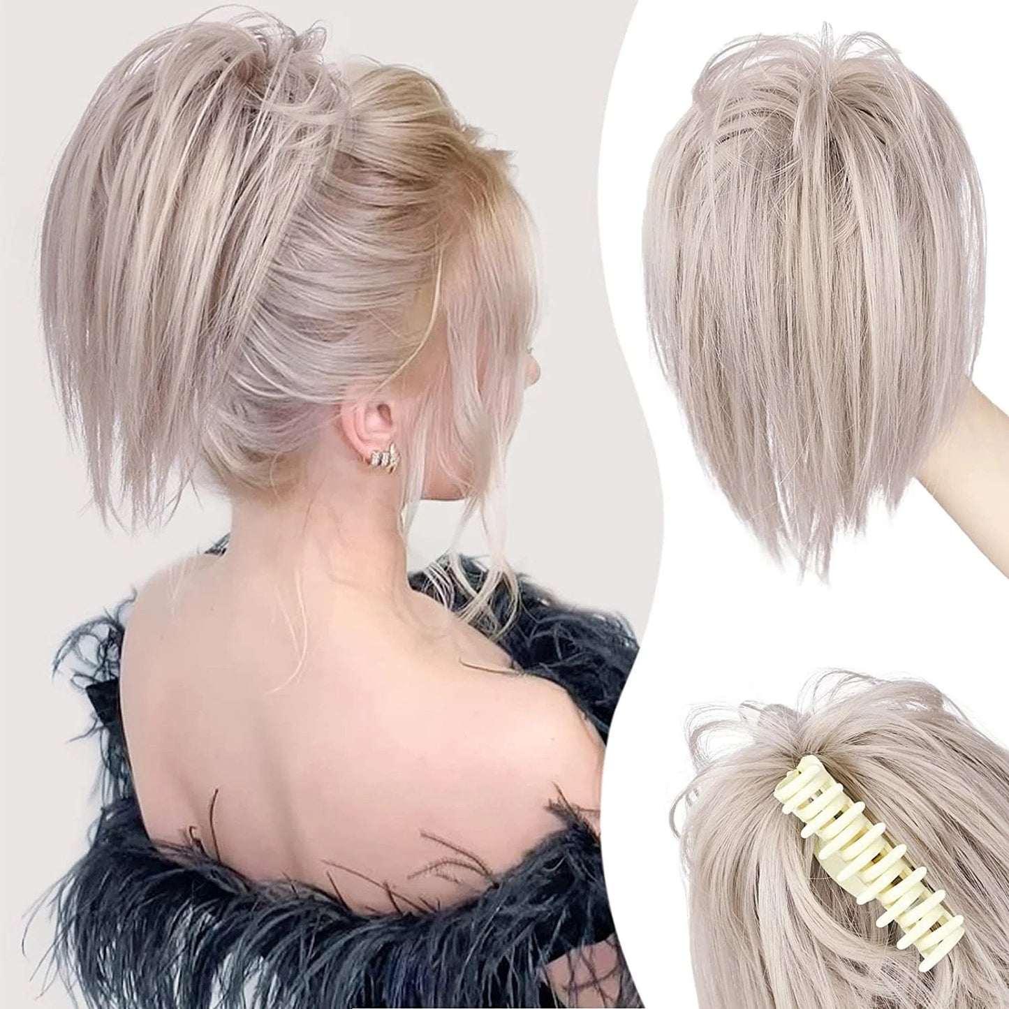 🎁New Year Sale-Messy ponytail clip extends hair