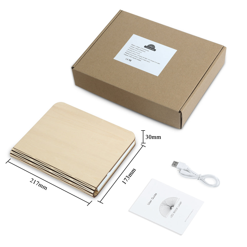 PU wood grain leather book lamp-6 color variations