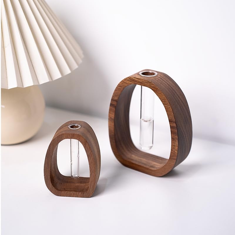 ✨Solid Wood Glass Vase