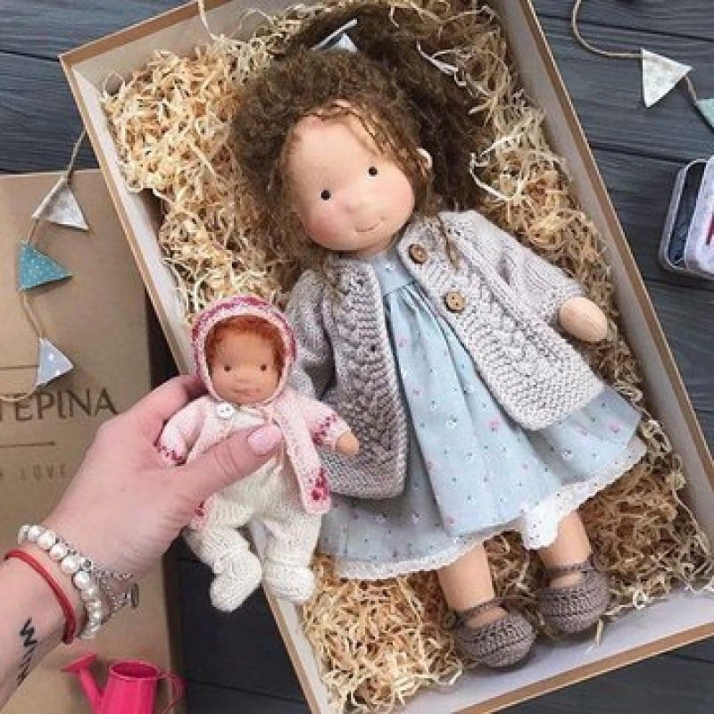 📣🔥Best Gift For Kids_—👧Handmade  Cotton Waldorf doll