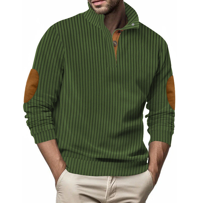 Men's jacquard striped sweatshirt