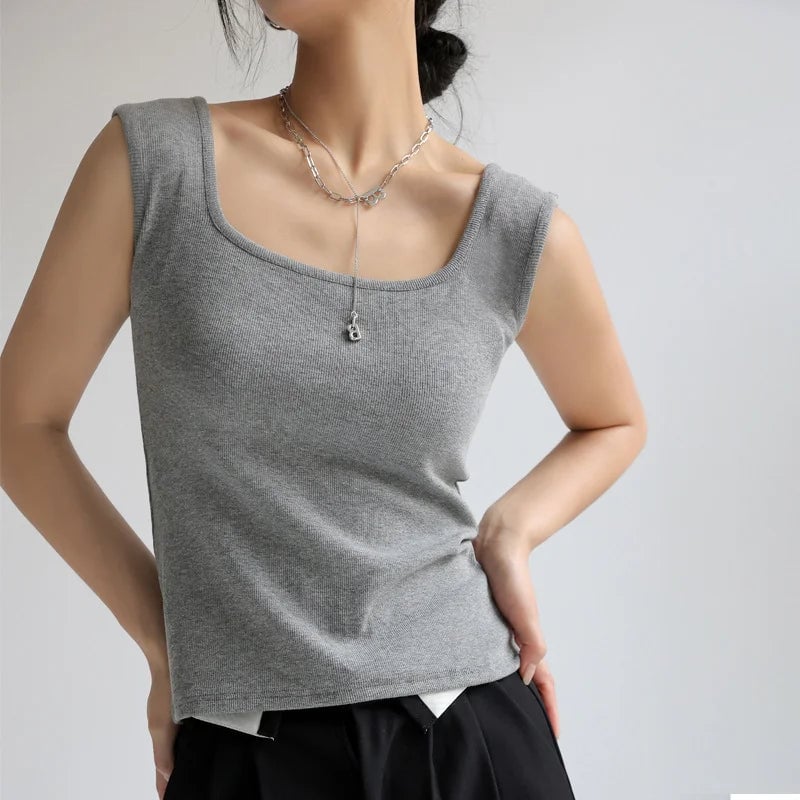 Ribbed Knit Tank Top [Buy 1 Free 1]
