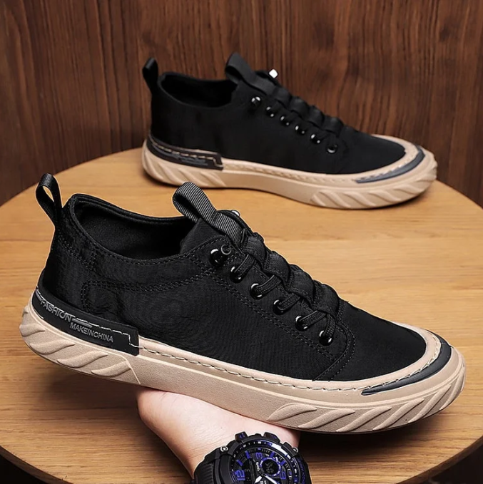 ⏳Men's New Ice Silk Casual Canvas Shoes
