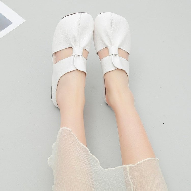 Cut Out Design Flat Mules
