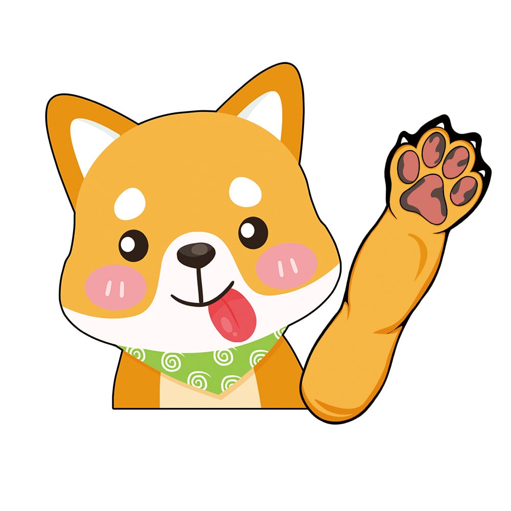 Dogs Waving Car Sticker Wiper