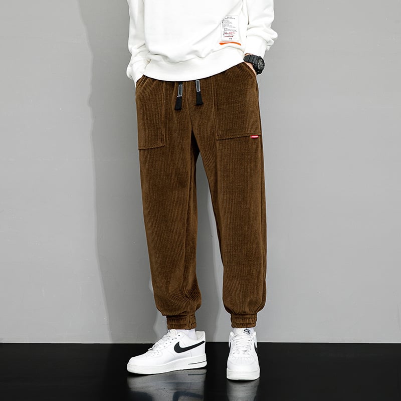 Velour Casual Corduroy Trousers