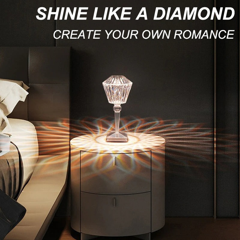 ( Hot Sale)Touching Control Lotus Crystal Lamp