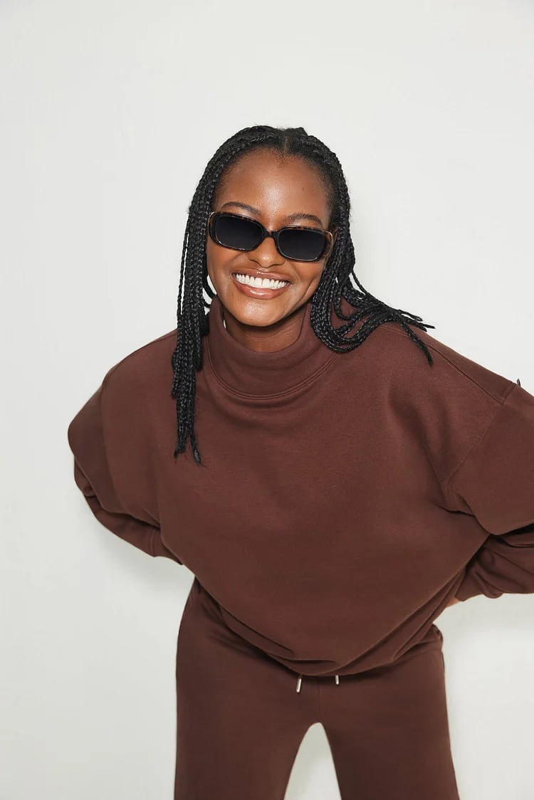 💥MID-NECK HOODIE SET