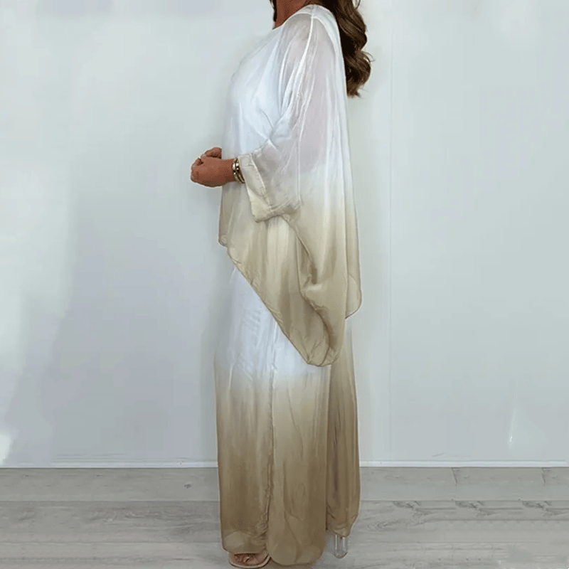 ✨Mesh Mix Dip Dye Loose Flowy Top and Pants Set