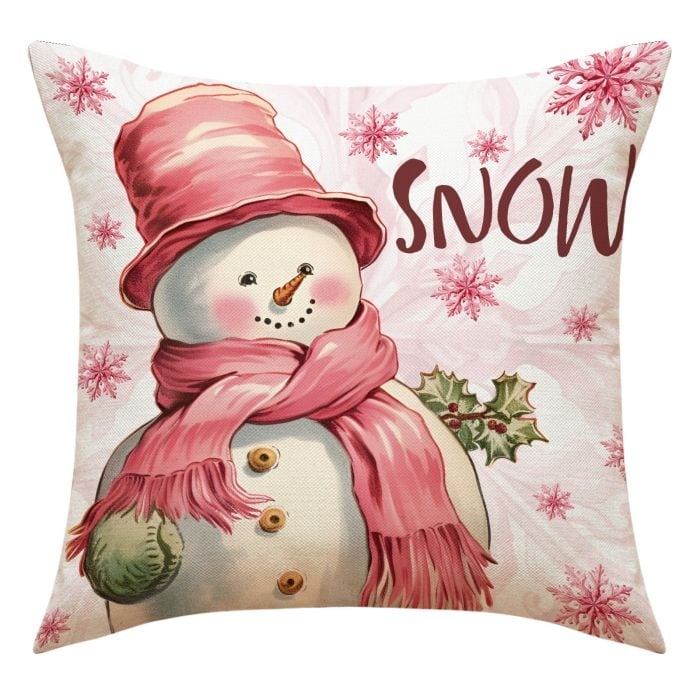 New Pink Christmas Pillow Covers-New Christmas Home Products