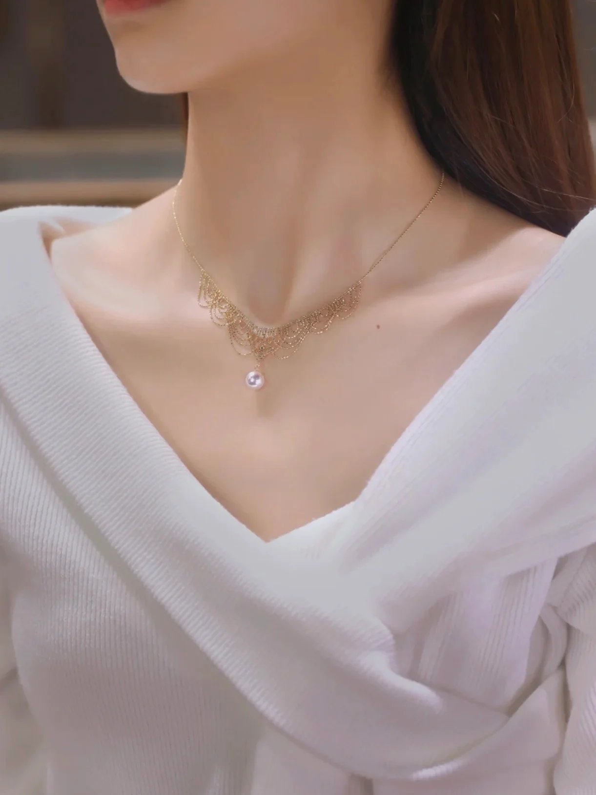 Amelia Necklace | 24k Gold Plated