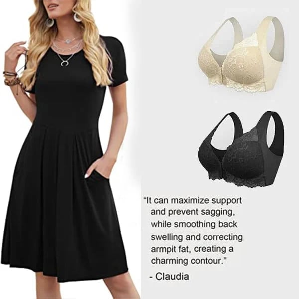 🔥Front Closure 5D Shaping Push Up Bra