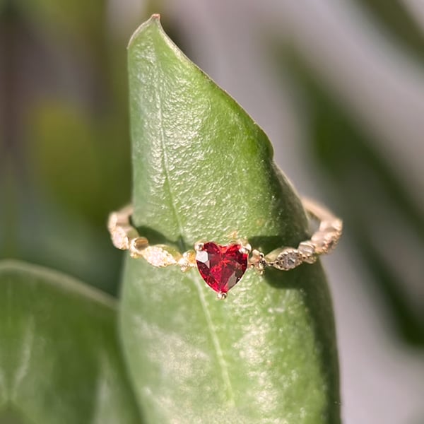 💝Take Time For Yourself Heart Ring💗