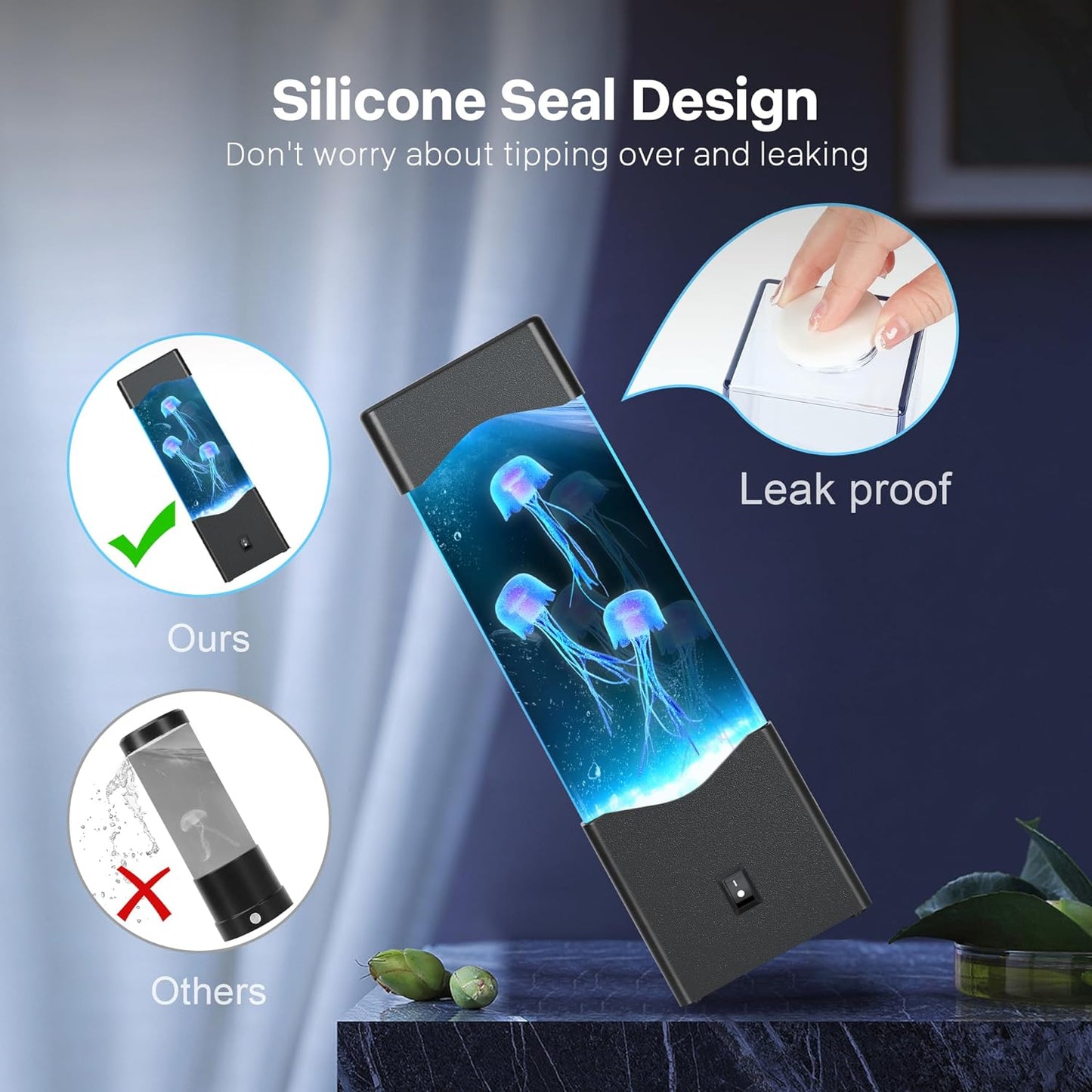 🔥✨-Multicolor Jellyfish Lava Lamp