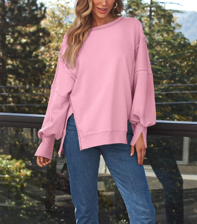 Women's Oversized Crew Neck Sweatshirt