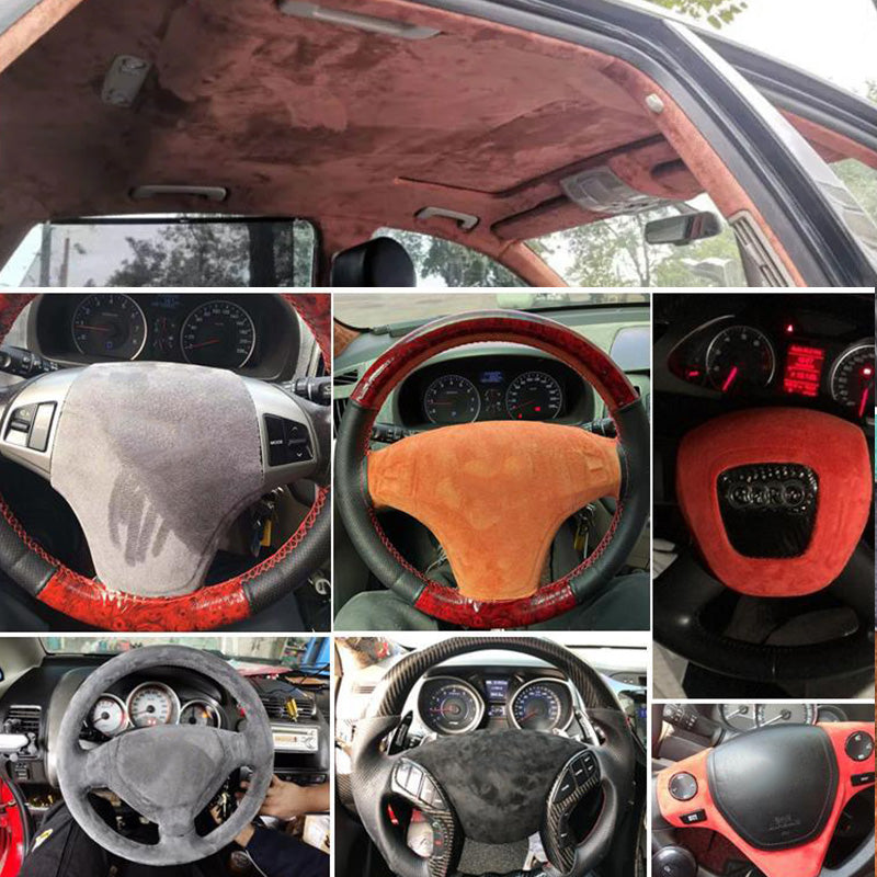 🔥Faux Suede Self-Adhesive Fabric for Sofa & Automotive