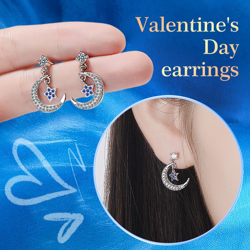 💝Stylish S925 Silver Zircon One-week Earrings Set (6 Pairs)