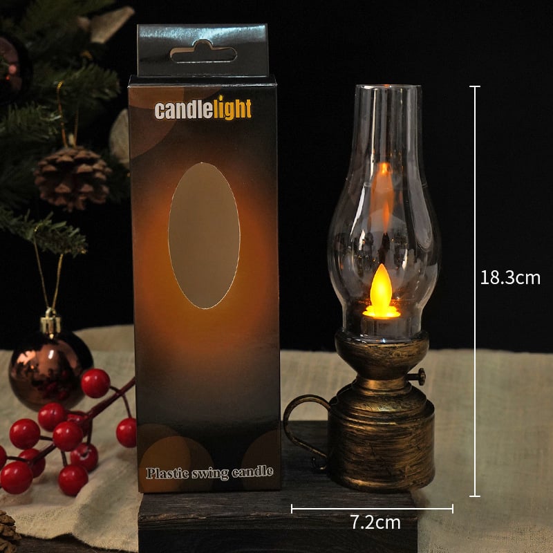 ✨LED Vintage Kerosene Lamp Electronic Swing Candle