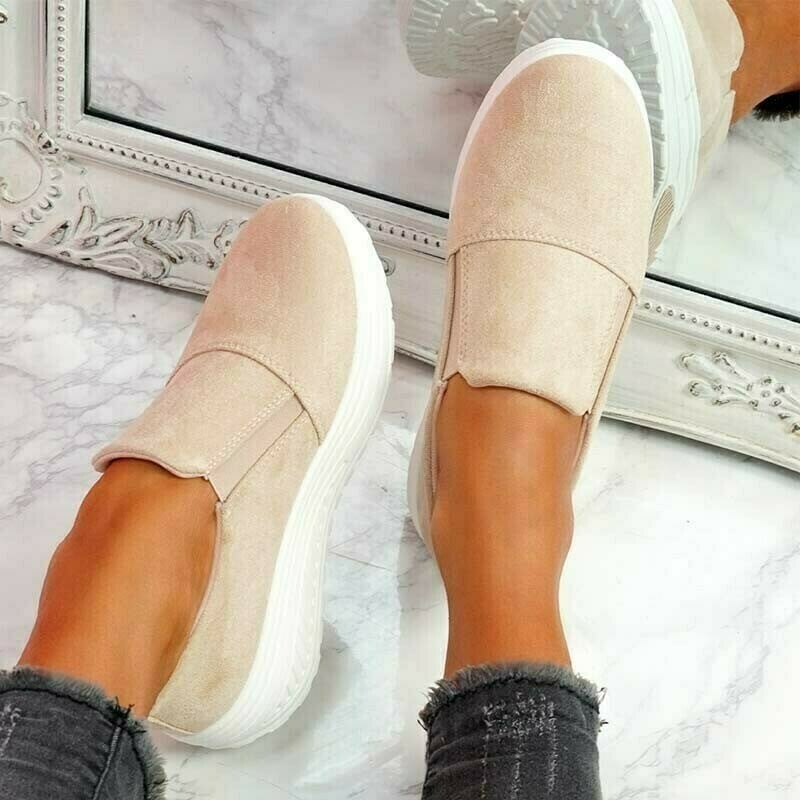Woman Round toe Knitted Bow Loafers