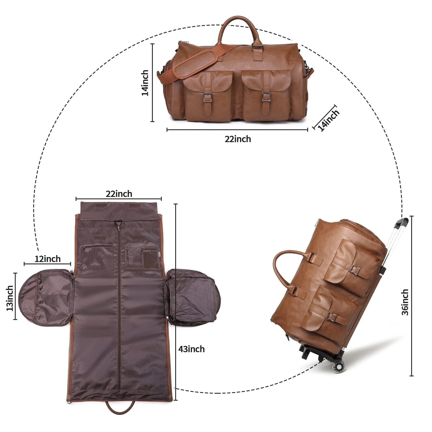 🔥 THE CONVERTIBLE DUFFLE GARMENT LUGGAGE