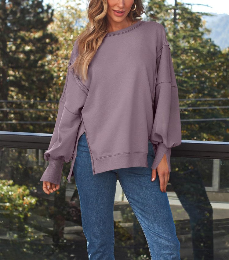 Women's Oversized Crew Neck Sweatshirt
