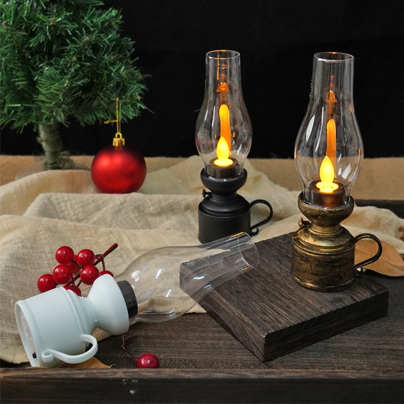 ✨LED Vintage Kerosene Lamp Electronic Swing Candle