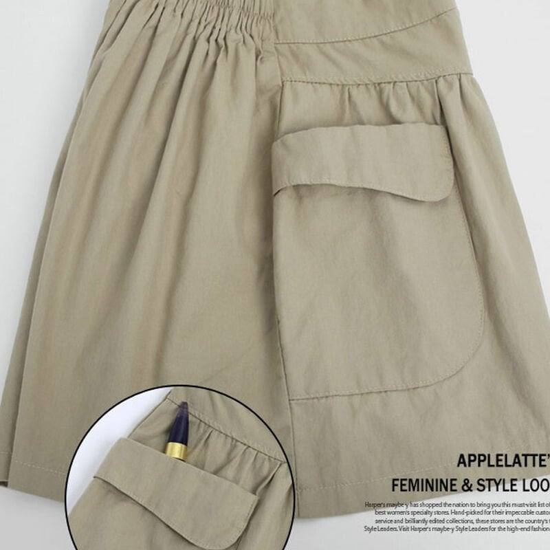 Women Beach Casual Hot Shorts with Elastic Waistband