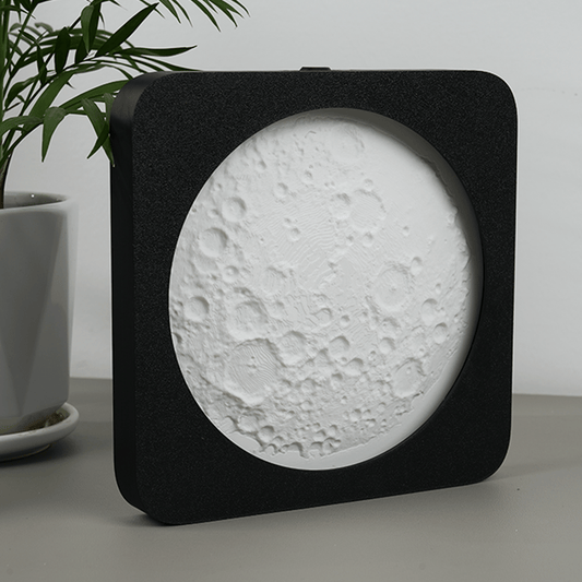 🌕 3D Printed Moon Lamp with Smart Touch and Stepless Dimming Night Light