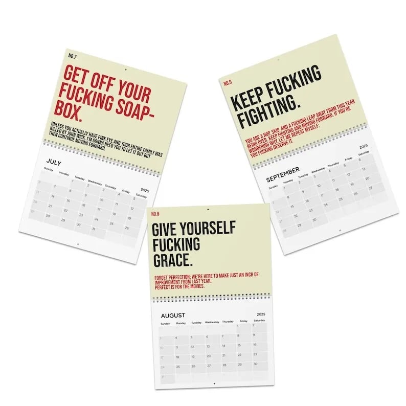 The Year Of Your Fucking Year Calendar-Your Kick-Ass Motivational Calendar