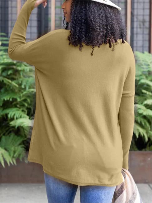 💥LONG SLEEVE THUMBHOLE SWEATER POCKET TUNIC💥