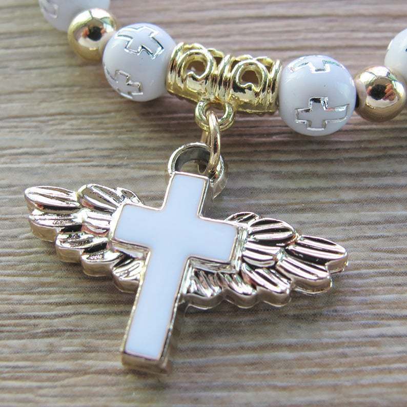 🔥Angel Wing Cross Bracelet