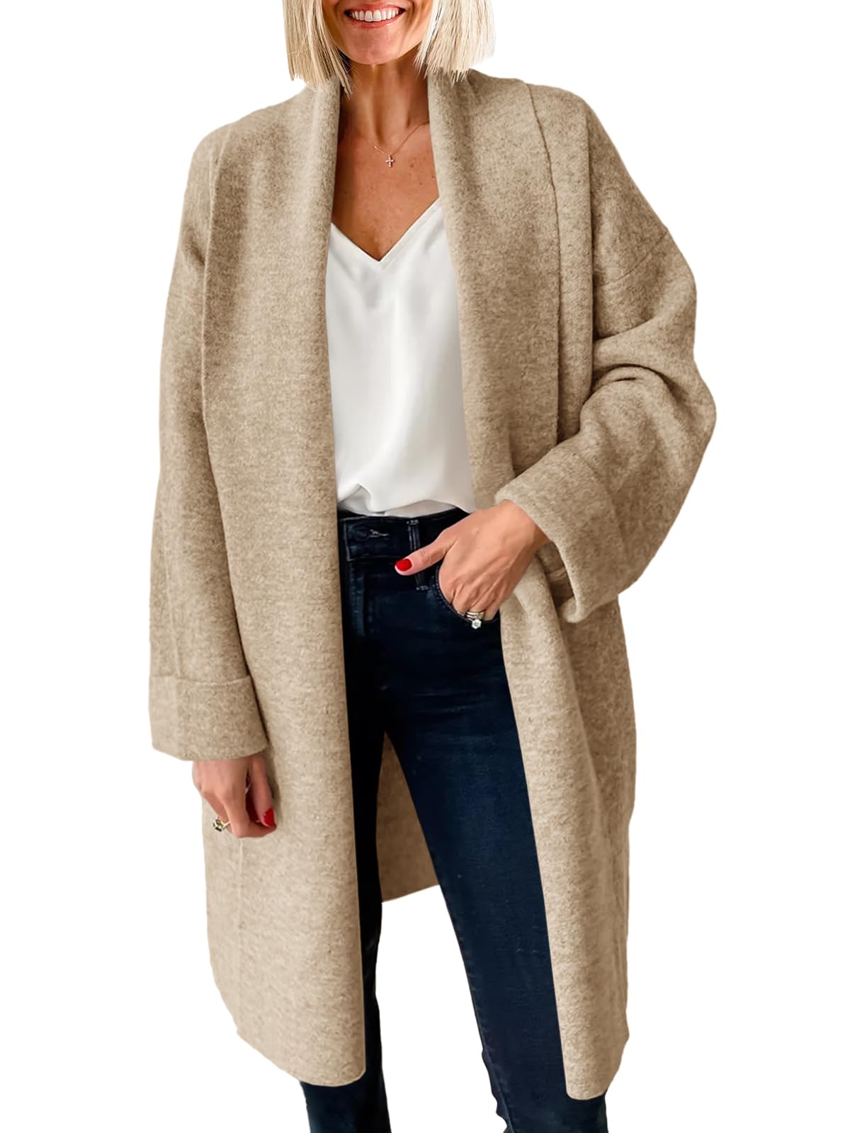 Women's Long Cardigan Sweater Knitted Coat