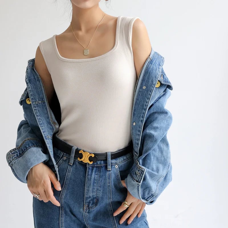 Ribbed Knit Tank Top [Buy 1 Free 1]