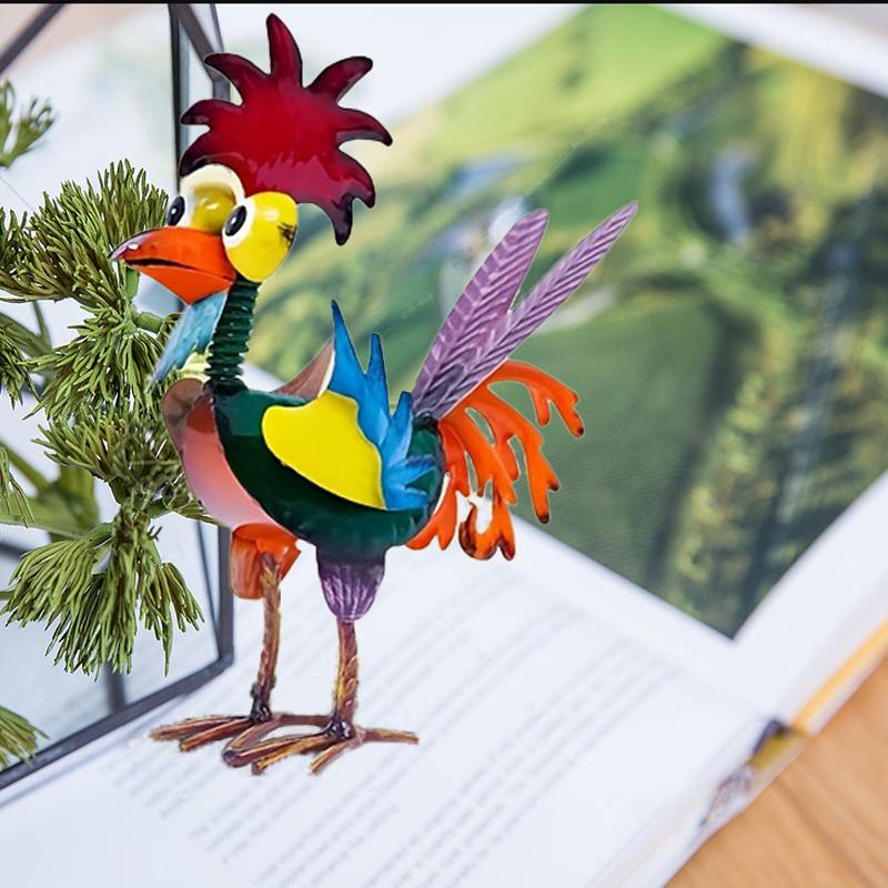 Metal-rooster Outdoor Statue