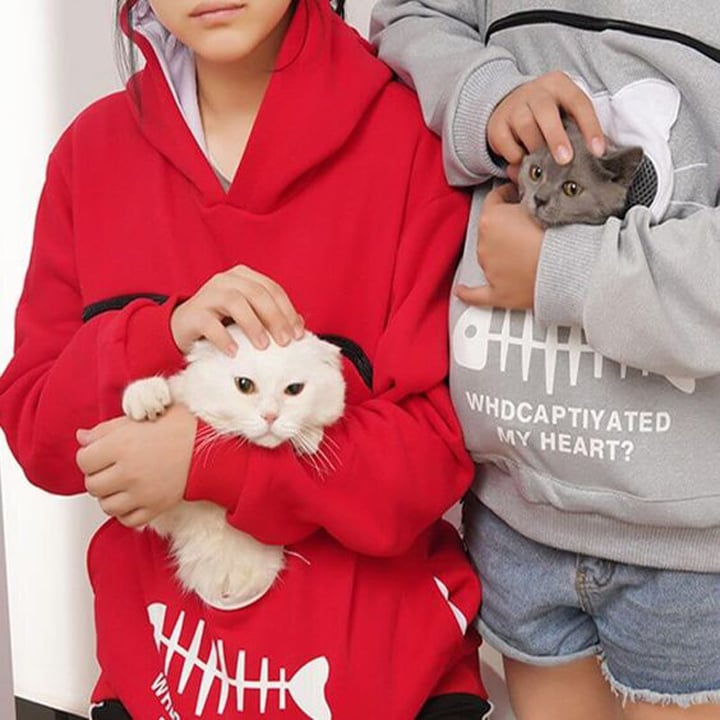 🔥 Cat Lovers Hoodie Cuddle Pouch