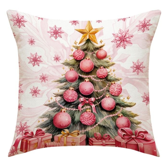 New Pink Christmas Pillow Covers-New Christmas Home Products